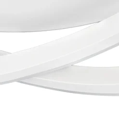 Lucande LED-loftslampe Aldric, hvid, aluminium, Ø 45 cm