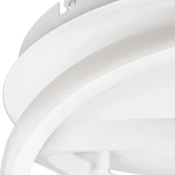 Lucande LED-loftslampe Aldric, hvid, aluminium, Ø 45 cm