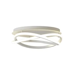 Lucande LED-loftslampe Aldric, hvid, aluminium, Ø 45 cm