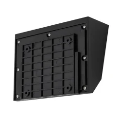 Lucande LED-solcellevægslampe Dava, 14 cm høj, aluminium, sensor