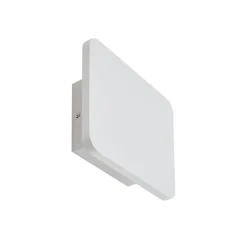 Lucande LED-væglampe Elrik, hvid, 22 cm høj, metal