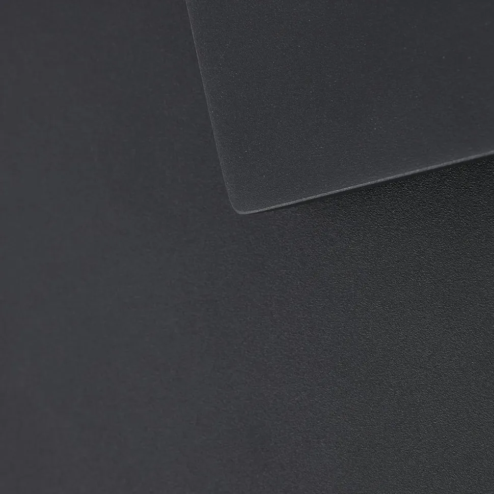 Lucande LED-væglampe Elrik, sort, 27 cm høj, metal