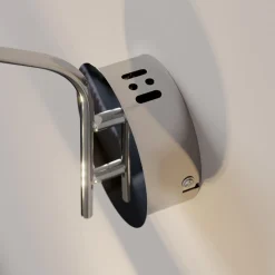 Lucande LED-væglampe Hayley, kromfarvet, glas, højde 34 cm