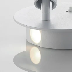 Lucande LED-væglampe Magya, hvid 2 lyskilder. rund