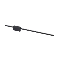 Lucande LED-væglampe Skaila, sort, længde 90 cm, 3.000 K