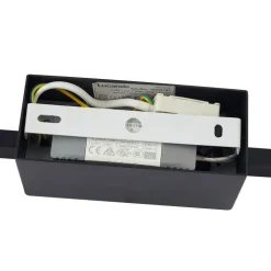 Lucande LED-væglampe Skaila, sort, længde 90 cm, 3.000 K