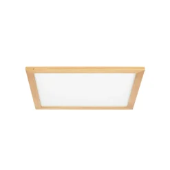 Lucande loftlampe Joren, 52 cm, træ, CCT, fjernbetjening