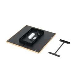 Lucande loftlampe Joren, 52 cm, træ, CCT, fjernbetjening