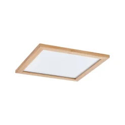 Lucande loftlampe Joren, 42 cm, træ, CCT, fjernbetjening