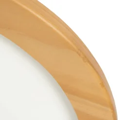 Lucande loftlampe Joren, Ø 48 cm, træ, CCT, fjernbetjening