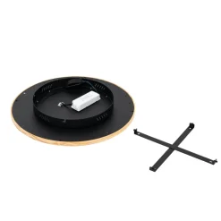 Lucande loftlampe Joren, Ø 48 cm, træ, CCT, fjernbetjening