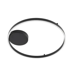 Lucande Smart LED-loftlampe Moise, sort, CCT, Tuya