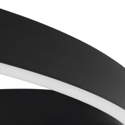 Lucande Smart LED-loftlampe Moise, sort, CCT, Tuya