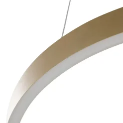 Lucande Smart LED-pendel Yonam, guld, 2-lys, Tuya