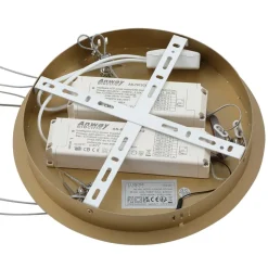 Lucande Smart LED-pendel Yonam, guld, 2-lys, Tuya