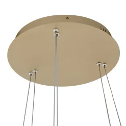 Lucande Smart LED-pendel Yonam, guld, 2-lys, Tuya