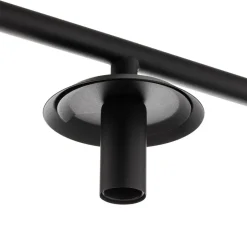 Lucande Sotiana hængelampe, 5 glaskugler, sort