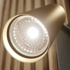 Lucande spotlight Angelina, messing/guld, metal, 1 lyskilde.