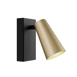 Lucande spotlight Angelina, messing/guld, metal, 1 lyskilde.