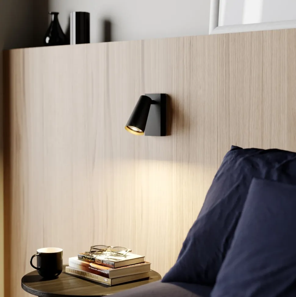 Lucande spotlight Angelina, sort/guld, metal, 1 lyskilde.