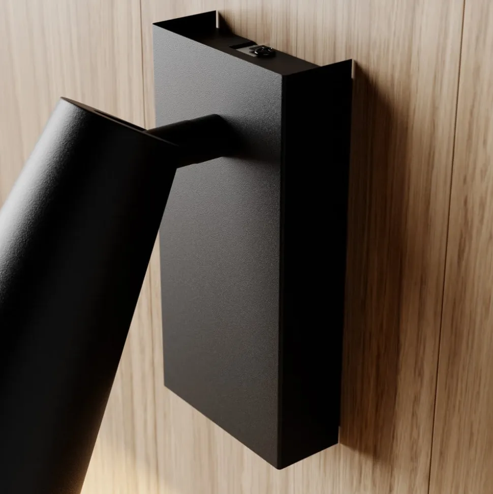 Lucande spotlight Angelina, sort/guld, metal, 1 lyskilde.