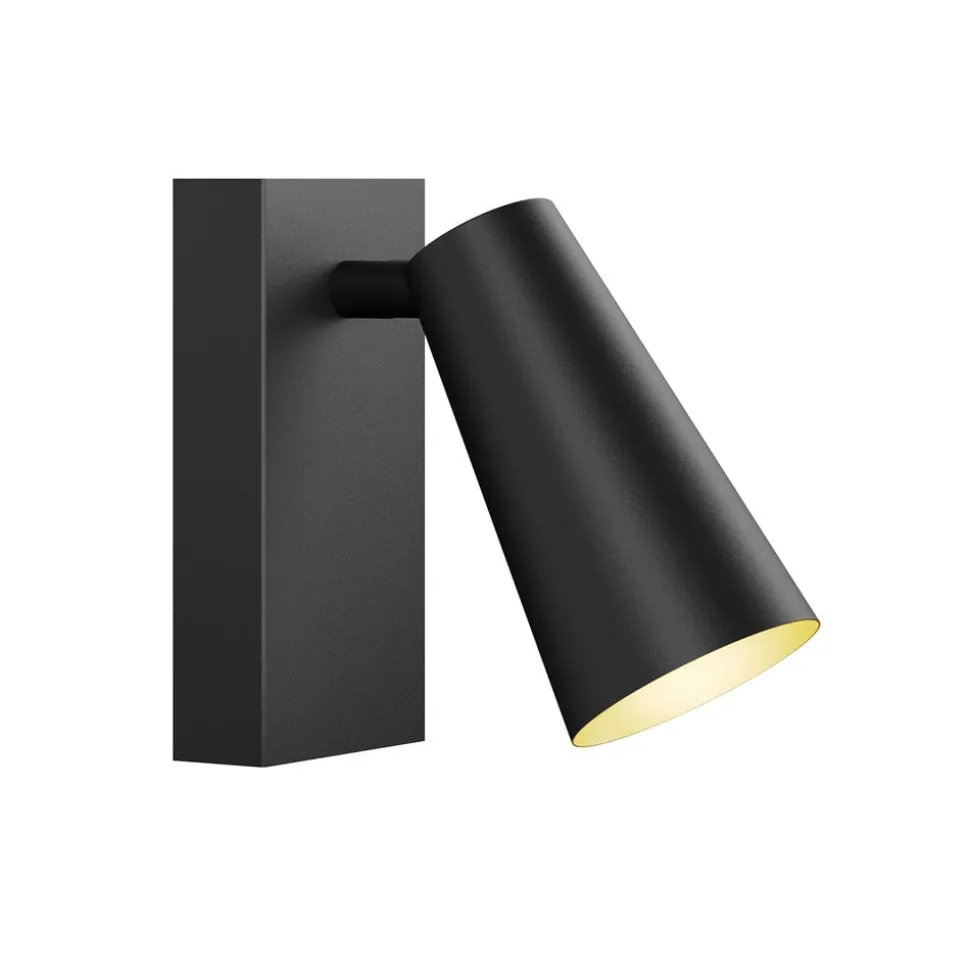 Lucande spotlight Angelina, sort/guld, metal, 1 lyskilde.