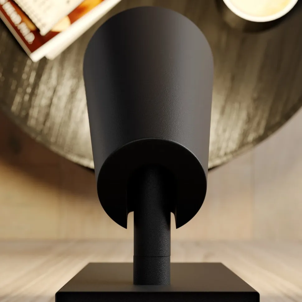 Lucande spotlight Angelina, sort/guld, metal, 1 lyskilde.