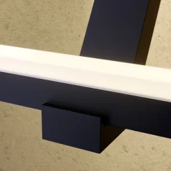 Lucande Square LED-væglampe, antracit, metal, IP65