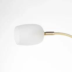 Lucande Taylan gulvlampe af jern, glasskærm