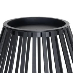 Lucande terrasselampe Marrin, sort, metal, Ø 46cm