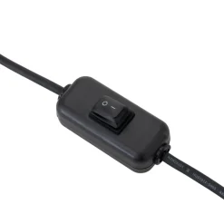 Lucande terrasselampe Marrin, sort, metal, Ø 46cm