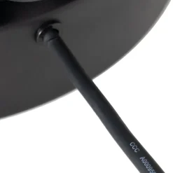 Lucande terrasselampe Marrin, sort, metal, Ø 46cm