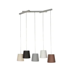 Lucande Thamila hængelampe, flerfarvet, jern