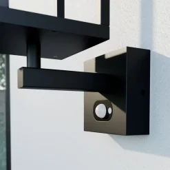 Lucande Timeo LED-udendørs væglampe med solcelle