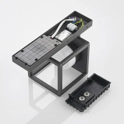 Lucande Timio udendørs væglampe, downlight, sensor, GX53, IP44