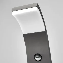 Lucande Timm LED-vejlampe, sensor, 100 cm, antracit, IP54