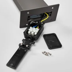 Lucande Timm LED-vejlampe, sensor, 100 cm, antracit, IP54