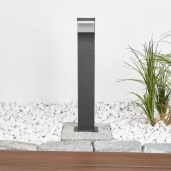 Lucande Timm LED-vejlampe, 60 cm, antracit, metal, IP54