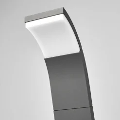 Lucande Timm LED-vejlampe, 100 cm, antracit, metal, IP54