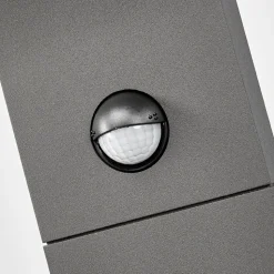 Lucande Timm LED-vejlampe, sensor, 60 cm, antracit, IP54