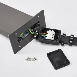 Lucande Timm LED-vejlampe, sensor, 60 cm, antracit, IP54