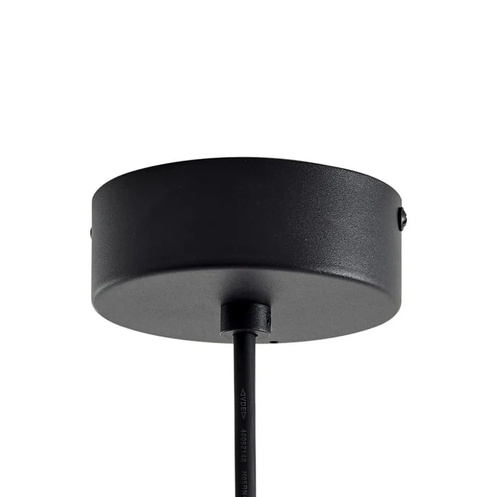 Lucande udendørs hængelampe Taniola, 1 lyskilde, beige, rattan, IP44