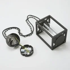 Lucande udendørs hængelampe Ferda, 25 cm, antracit, IP44