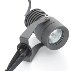 Lucande udendørs LED-spot Jon, jordspyd, justerbar, IP65