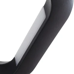 Lucande udendørs LED-væglampe LOOP, sort, IP44, metal