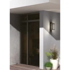 Lucande udendørs LED-væglampe Ferdinand, sæt med 2, grå, 38 cm