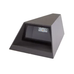 Lucande udendørs LED-væglampe Jendrik, højde 17 cm, antracit