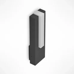 Lucande udendørs LED-væglampe Virgalia, 31 cm, antracit, IP65