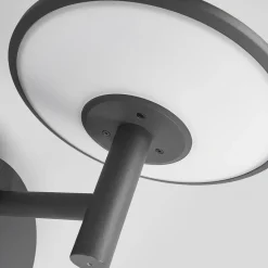 Lucande udendørs LED-væglampe Fenia, sensor, IP54, antracit