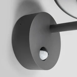 Lucande udendørs LED-væglampe Fenia, sensor, IP54, antracit